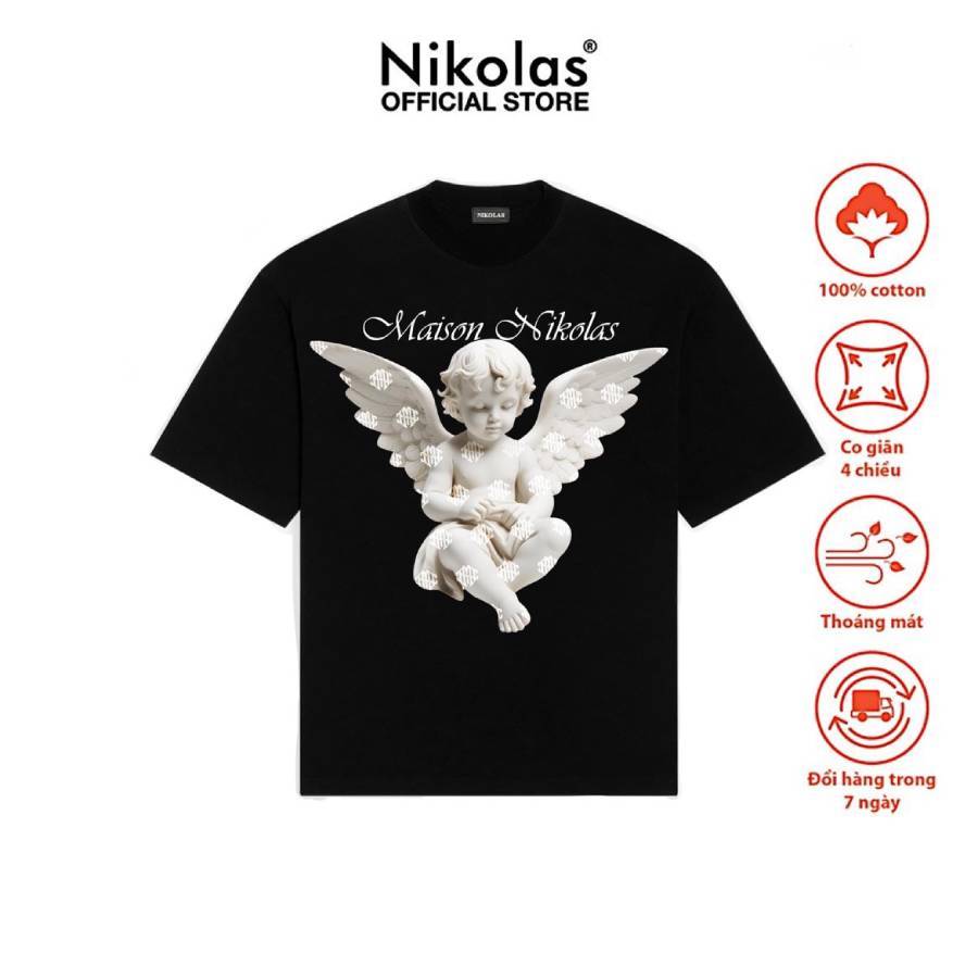 Áo thun Unisex Nikolas 100% Cotton CUPID Tee