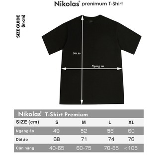 Áo thun Unisex Nikolas 100% Cotton SMILE Tee