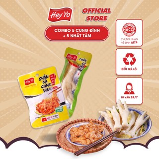  Combo 10 Chân Gà Cay Hey Yo Việt Nam Cung Đình, Nhất Tâm thơm ngon chất lượng