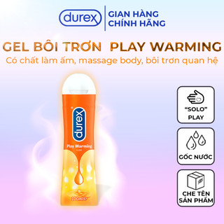 Gel bôi trơn durex play warming tạo cảm giác ấm nóng 100ml - ba con sói for man