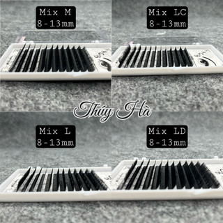 Mi khay cong Trung Hoa  Li-L-LC-LD-M-LJ-LB dày 0.07-0.10 nối mi EYELINER_tạo fan_nối classic_ Thúy Hà
