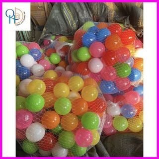 Bóng nhựa nhiều màu 5cm nhiều màu túi lưới 100 quả hàng cao cấp dành cho trẻ.
