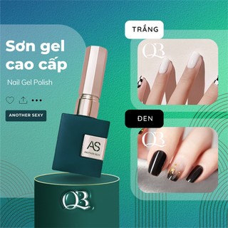 Sơn gel AS chai vuông - sơn gel màu trắng ngà, trắng, đen 15ml