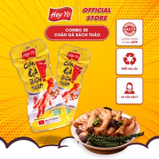  Combo 20 Chân Gà cay Bách Thảo 40g, chân gà ủ vị hàng Việt Nam thơm ngon chất lượng