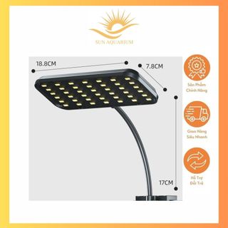 Đèn thủy sinh cf-02 rgb đỏ cá không đỏ nước thiết kế dạng led kẹp. công suất: cf-02 . hệ led: rgb 3 in 1