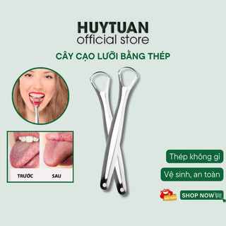 Dụng cụ cạo lưỡi bằng thép không gỉ, vệ sinh lưỡi người lớn bằng inox (CL01) - Cây cào lưỡi làm sạch miệng giảm hôi