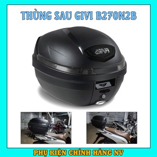 Thùng sau Givi B270N2B chính hãng kèm đế gắn thùng MP70N nhựa PP nguyên sinh dung tích 27 lít