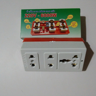 Ổ Cắm Thái 3 Lỗ Lõi Sứ Chính Hãng VINAMAX