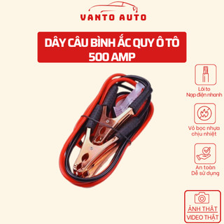 Bộ 2 dây câu bình ắc quy ô tô 500amp, lõi đồng lớn