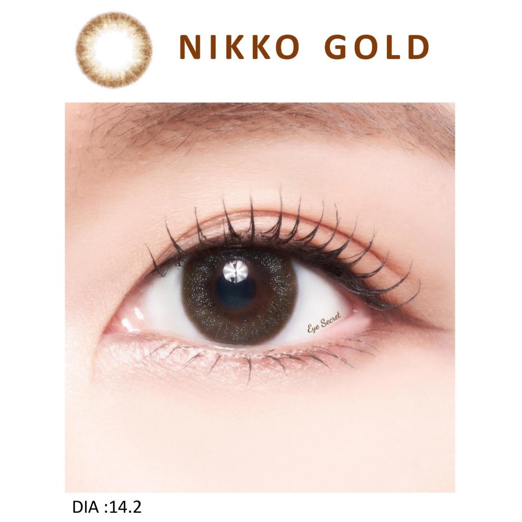 Kính áp tròng màu dùng 1 ngày Eye Secret Contact Lens NIKKO GOLD