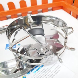  Bếp Cồn Inox Có Chắn Gió Kèm Khay Lót Vũ Khải Cao Cấp 