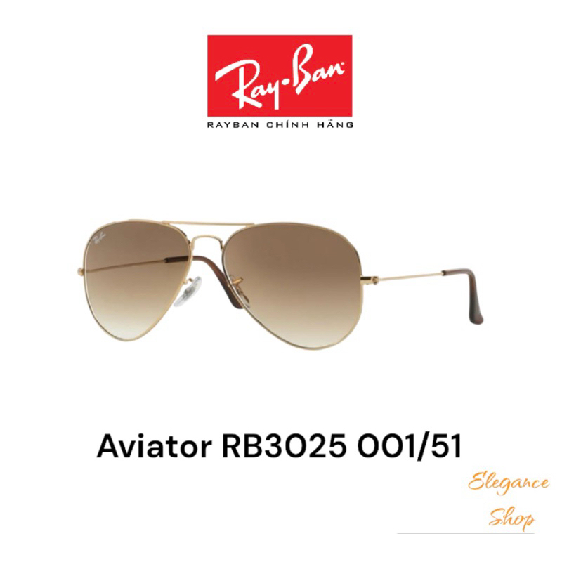 CHÍNH HÃNG Kính Mát Unisex RayBan RB3025 001/51