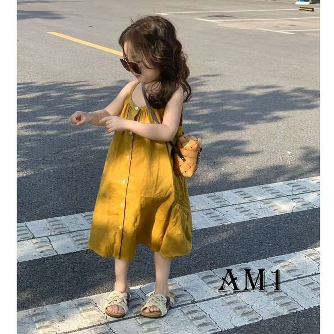 Váy cho bé gái hai dây QATE917 TB417 - đầm bé gái QATE958