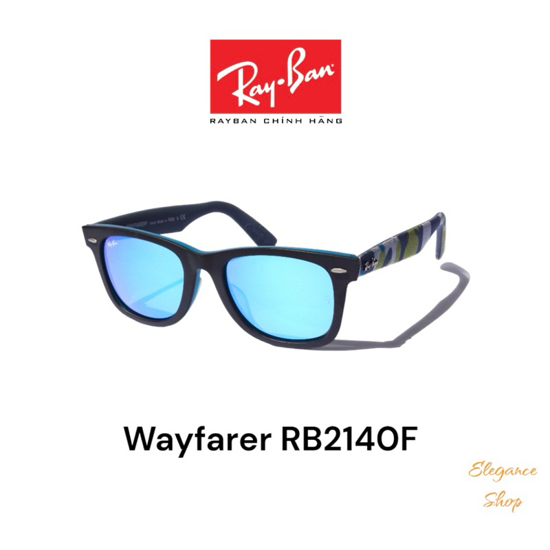 [CHÍNH HÃNG] Kính Mát RayBan Wayfarer Urban Camouflage RB2140F 1145/17 tráng gương