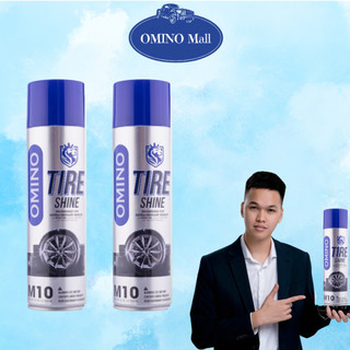 Dung dịch bóng lốp ô tô OMINO dưỡng bóng lốp, phục hồi lốp và nhựa đen trên lốp ô tô xe máy dung tích 500ml