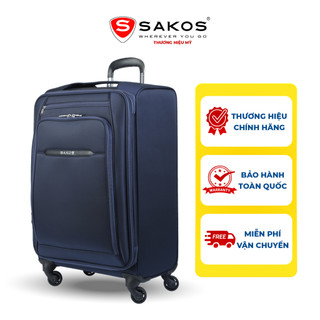 Vali Kéo Vải Du Lịch SAKOS VIVIAN 6 - Size M (24inch)/ Ký Gửi (Trung) - Khóa TSA - Chống Thấm, Trượt Nước