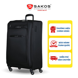 Vali Kéo Vải Du Lịch SAKOS VIVIAN 7 - Size L (28inch)/ Ký Gửi (Đại) - Khóa TSA - Chống Thấm, Trượt Nước