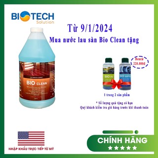 Nước Lau Sàn Hữu Cơ an toàn, khử mùi, diệt khuẩn, đuổi muỗi, côn trùng, làm sạch vết bẩn - Bio Clean (Mỹ) - Chai 2 Lít