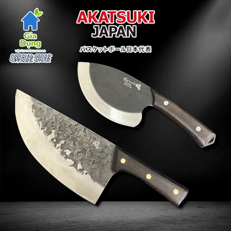 Dao Lọc Xương Dao mổ lợn bò rèn thủ công Nhật Bản Akatsuki Japan Thép 5Cr13Mov