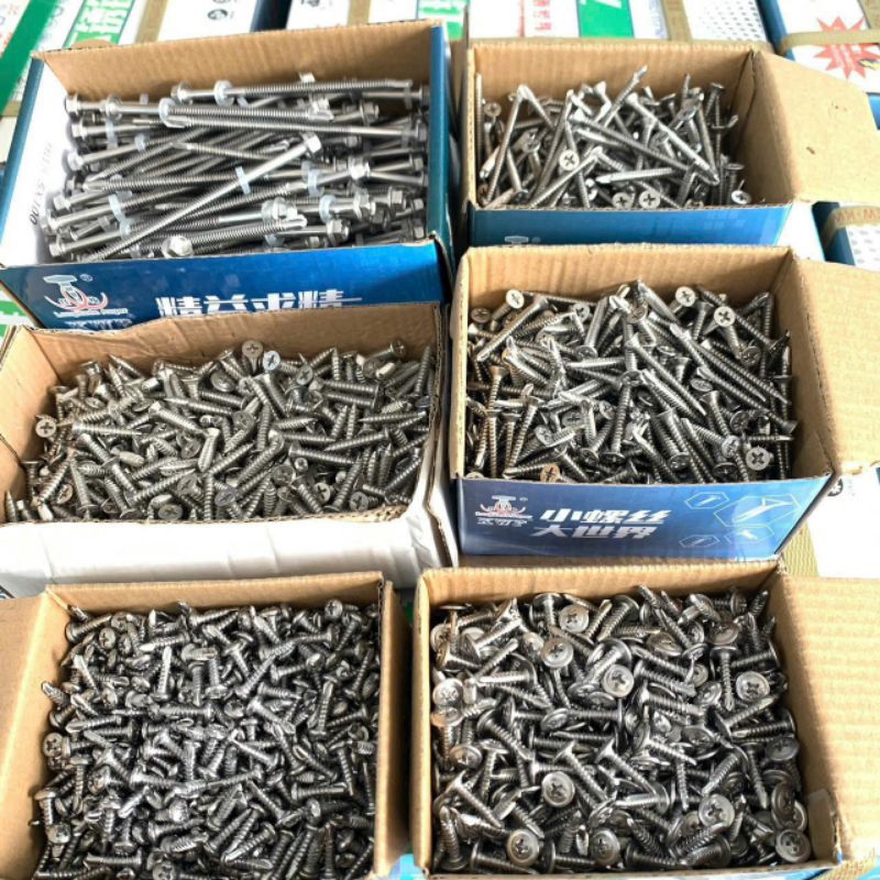 vít tự khoan inox sus410 hộp 1kg vít tự khoan inox