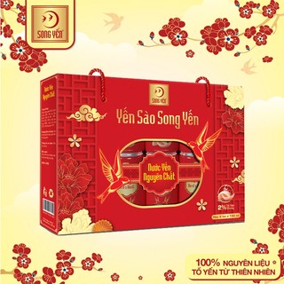 Nước Yến Nguyên Chất Song Yến 2% - Hộp 6 Lon