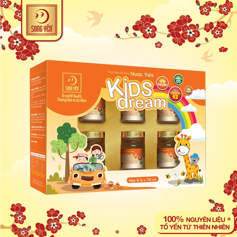 Combo 2 Lốc Nước Yến Kids Dream Song Yến (12x70ml)