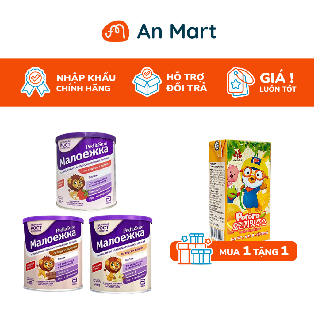 Sữa Bột Pediasure Nga 850g Vani &amp; Cacao