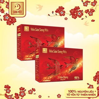 Combo 2 Lốc Tổ Yến Chưng Đường Phèn Song Yến (Hàm lượng yến 15%)