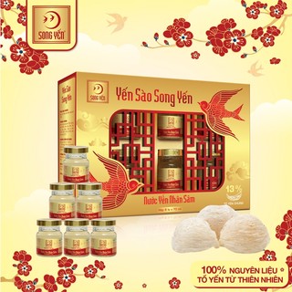 Nước Yến Nhân Sâm 13% Song Yến (Lốc 6 Lọ x 70ml)