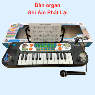 Đàn organ âm nhạc đồ chơi nhạc cụ cho bé học tập cảm thụ âm thanh phát triển trí não (8814A)