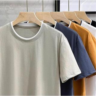 Áo Phông Basic UMA MEN Chất Vải Cotton Khô Hàn, Áo Thun Cổ Tròn Tay Cộc Phối Viền Trẻ Trung APL15