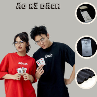 🔥Hot🔥Áo thun unisex nam nữ xì dách Quắc thiết kế hot trend Nam nữ New 2024