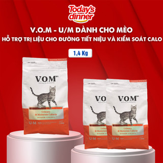 VOM Thức ăn hạt dành cho mèo hỗ trợ trị liệu cho đường tiết niệu và kiểm soát lượng calo U/M 1,4kg
