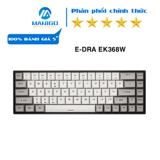 Bàn phím cơ chơi game không dây E-Dra EK368W V2 RGB - E-Dra swicth - Kết nối 3 chế độ Led Rgb 16.8 triệu màu