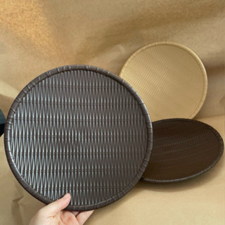  Mẹt nhựa tròn giả mây tre đĩa tròn đựng bún đậu đồ ăn vặt nhựa Việt Nhật  đủ cỡ 21,23,26,32,35cm  