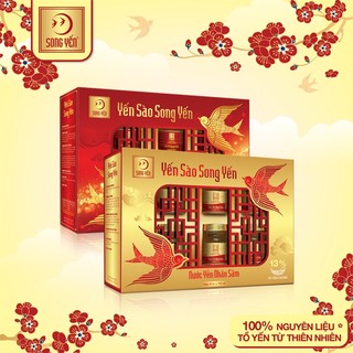 Combo 1 Lốc Nước Yến Nguyên Chất Song Yến + 1 Lốc Nước Yến Nhân Sâm Song Yến