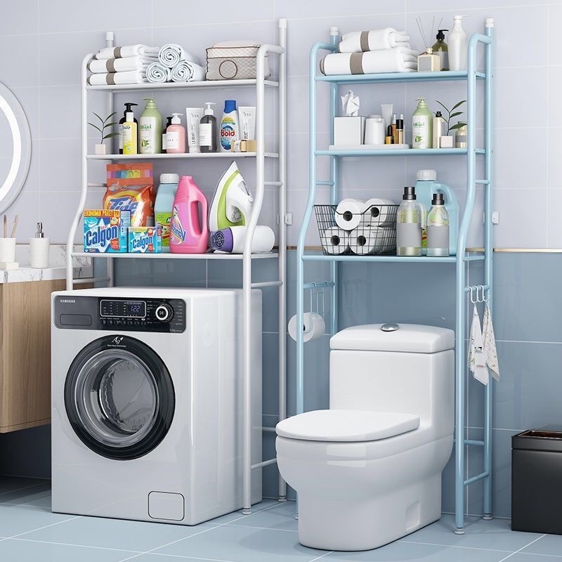Kệ Nhà Vệ Sinh Kệ Bồn Cầu Toilet Sơn Tĩnh Điện, Inox 3 Tầng Tiết Kiệm Không Gian Siêu tiện lợi