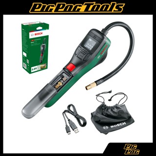 Máy bơm hơi ô tô dùng pin Bosch EasyPump 0603947080, Máy bơm cầm tay mini không dây cho xe máy oto