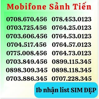 Sim mobi số sảnh đuôi 123,345,456 - số đẹp trả trước