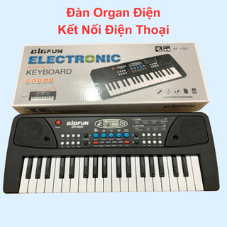 Đàn organ kèm mic đàn piano cho bé kết nối điện thoại chạy điện 37 phím đa dạng chức năng nhiều giai điệu