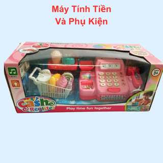Đồ chơi máy tính tiền phụ kiện dành cho bé chơi đồ hàng cùng bạn bè phát triển bản thân (5555)