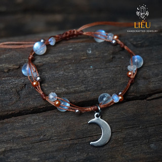Vòng tay đá Moonstone phối - Đá Mặt Trăng - Dreaming of the Moon