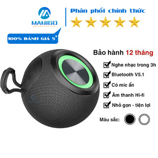 Loa bluetooth mini nghe nhạc không dây Rockspace S55 có micro nghe gọi nhỏ gọn, có đầu cắm usb thẻ nhớ - Hàng chính hãng
