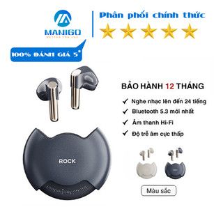 Tai nghe Bluetooth không dây nhét tai TWS Rockspace Rotating thiết kế xoay nghe nhạc lên đến 24h Hàng chính hãng có BH