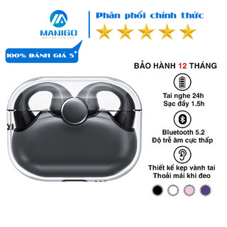 Tai nghe bluetooth không dây kẹp vành tai TWS Rockspace Sound EarCuffs có mic nghe nhạc lên tới 24h hàng chính hãng