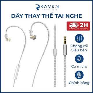 Dây cáp tai nghe thay thế LAFITEAR LD LF LM jack cắm thay thế 2PIN có mic chống rối cao cấp