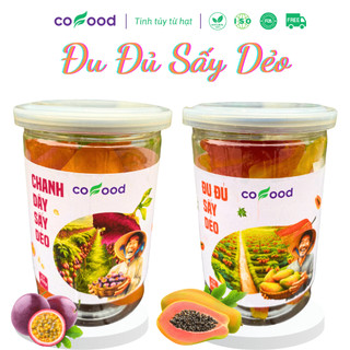 Đu đủ sấy dẻo, mứt đu đủ sấy đặc biệt cofood 250g chất lượng thơm ngon nguyên chất 100%