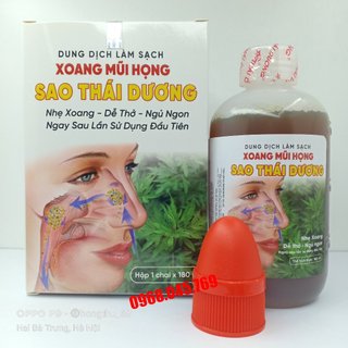 Dung dịch làm sạch xoang mũi họng sao thái dương chai 180ml