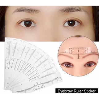 Thước dán đo khuôn mày, thước dán lông mày trong thẩm mỹ, makeup
