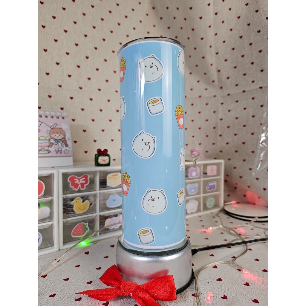 Bình giữ nhiệt cute hình We Bare Bears  -600ml - Inox 304 -Tặng Túi Xách -Kawaii Dreamland